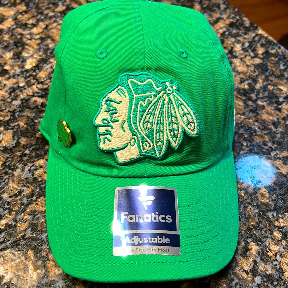 Chicago Blackhawks lucky 🍀 Irish hat adjustable. NWT.